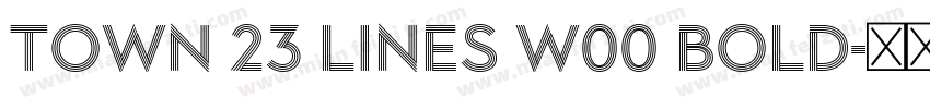 Town 23 Lines W00 Bold字体转换